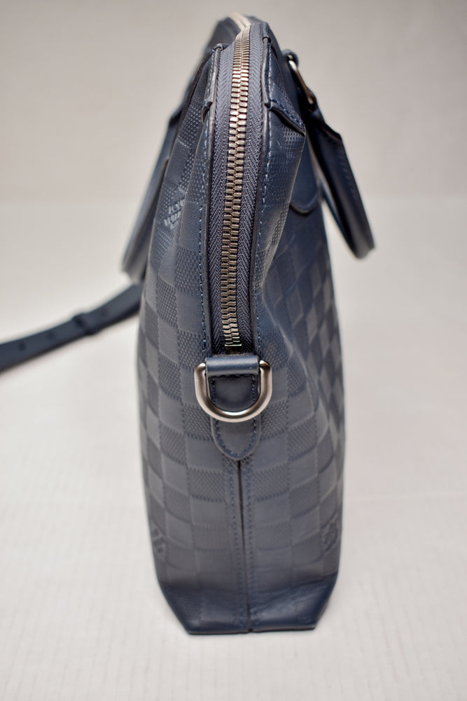Louis Vuitton Damier Cobalt Canvas Porte-Documents Jour Bag - Yoogi's Closet