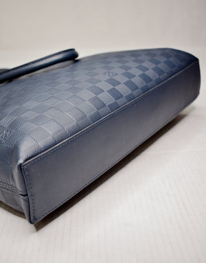 Louis Vuitton Blue Damier Infini Leather Porte-Documents Jour